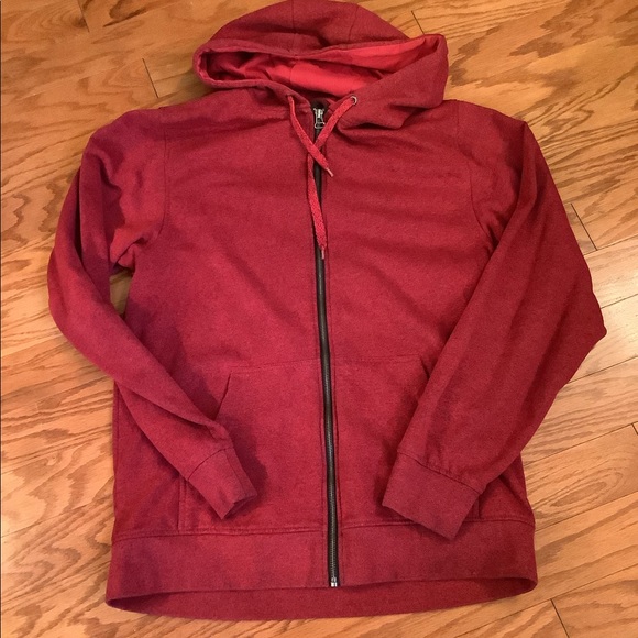 Zumiez Other - Zine clothing Red & Black Hooded Sweatshirt